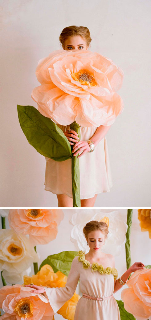 DIY: giant paper flower